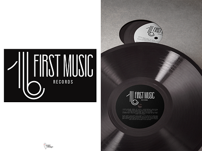 Record Label, Mockup. black and white brand brand design branddesign branding daily logo challenge dailylogo dailylogochallenge design dlc logo logo design logodesign mockup music music logo record record label records vinyl