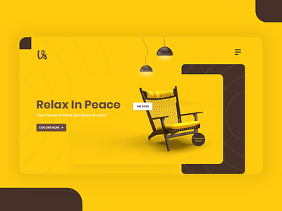 Furniture App | Landing Page 3d branding chair decoration ecommerce furniture furniture app interior interior design landing page platform product sofa ui uiux ux web design webdesign website