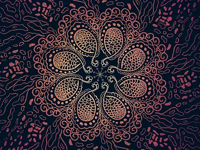 Mandala Psychedelic Experiments line art mandala procreate psychedelic trippy