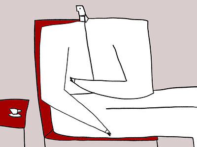 Sitting man coffee illustration man sitting