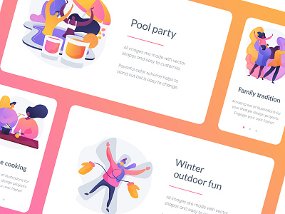 Lifestyle illustration kit