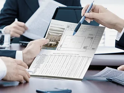 Meeting Capacity Informational Sheet brand identity design branding crgraphix.com design typography vector