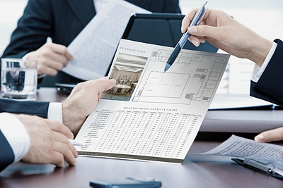 Meeting Capacity Informational Sheet brand identity design branding crgraphix.com design typography vector