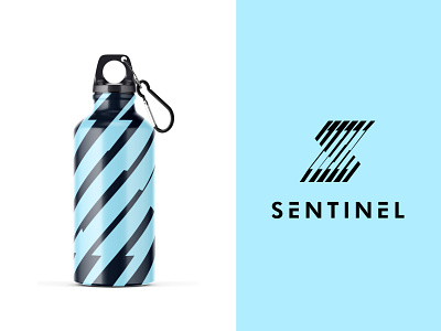 Sentinel Logo app app logo brand identity branding branding agency fitness brand fitness logo gym logo icon logotype mens brand logo s logo sentinel sports brand logo sports branding sports logo strong logo stylish s logo water bottle logo