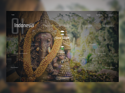 Travel Service asia booking design interface service travel ui uiux ux web website