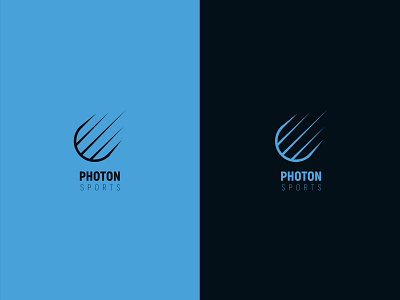 Photon Sports Logo Design app branding design flat logo minimal