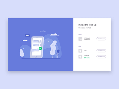 Upload Pop-up clean design flat ui ux website