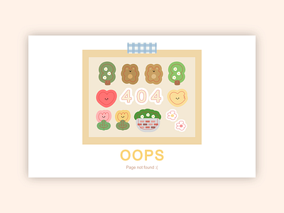 Daily UI #008 - 404 page 008 app cute daily ui daily ui 008 dailyui design illustration mobile stickers ui ui design ux ux design vector