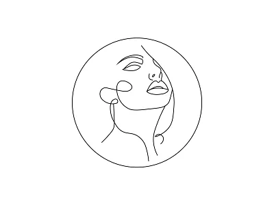 Line art logo beauty brand identity branding design girl graphic design illustration line lineart linework logo logodesign logotype woman