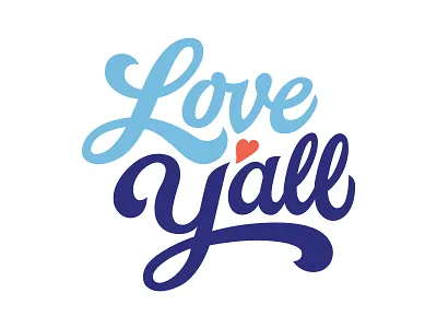 Love Y'all heart lettering love shirt tshirt yall