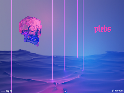 Storm Coming. 3d 3d art 3d artist album art artist blender cover art cover design cycles design fog lights music ocean render skull storm unkown