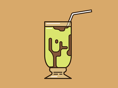 Avocado Juice art avocado drawing drink drink logo illustration juice vector art