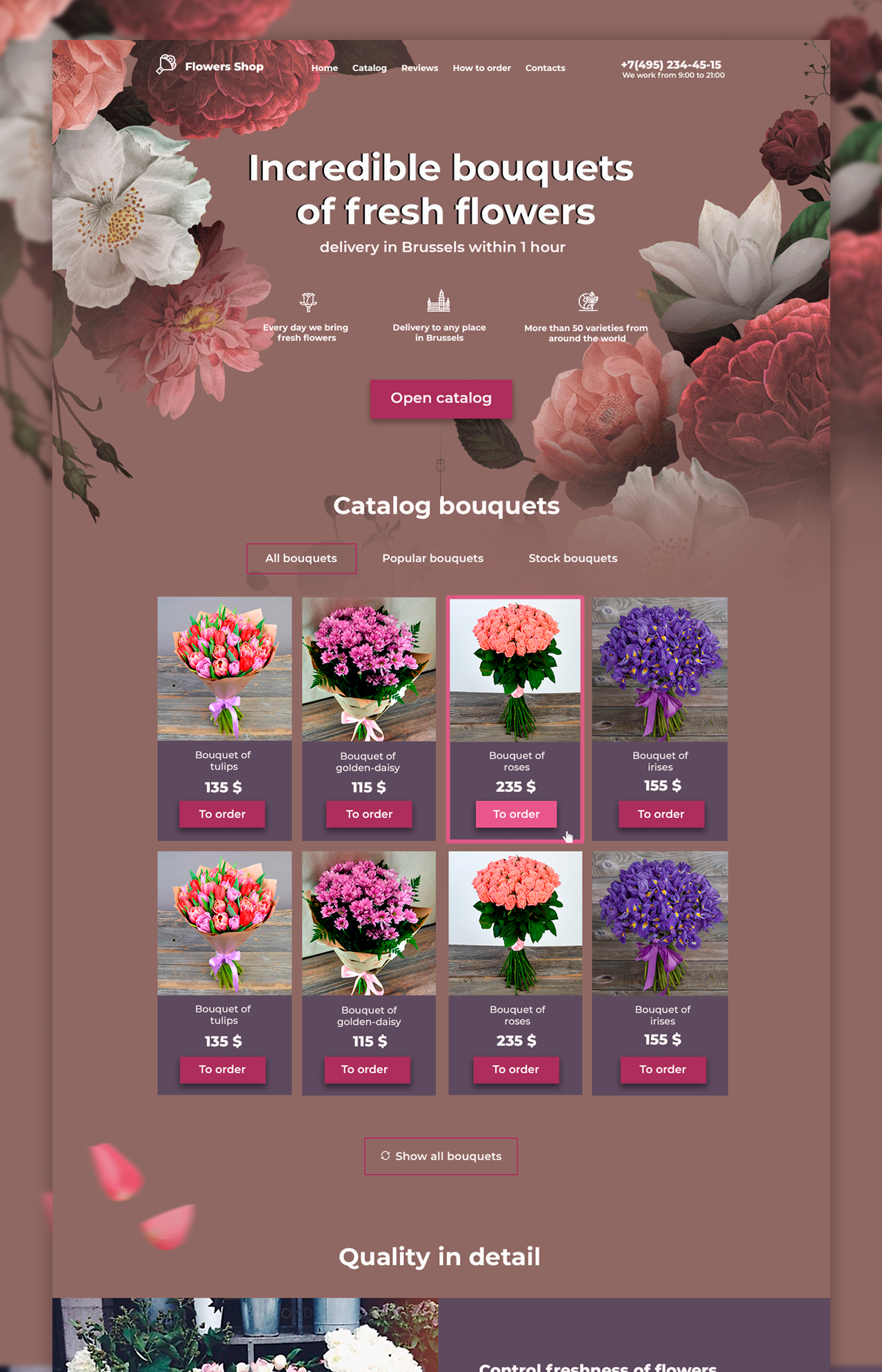 Example of a  flowers light design