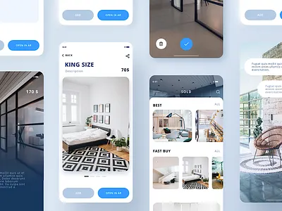 UI Mobile app - Interior store app daily ui dailyui design design app design art ui