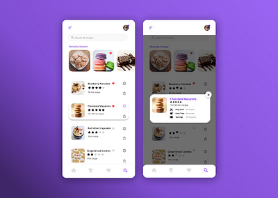 Recipe Info Card dailyui dailyuichallenge figma infocard information recipe recipe app uidesign uxdesign