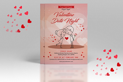 Valentines Day Party Flyer 14 february flyer saint valentines valentine date night valentine day valentine day party flyer valentine template valentines day