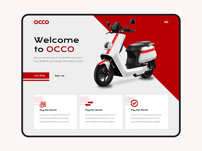 OCCO - Sustainable commuters app app design bike commuter mobile app mobile app design mobile design mobile ui rent rental rideshare ridesharing sustainable vespa