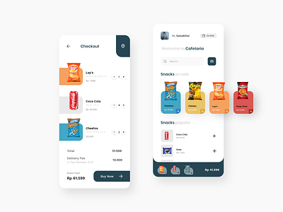 Cafetaria App design design app food food and drink food app foodie mobile ui ui design uiux