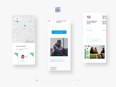 Social Challenges - mobile app app design appdesign application design interface interface design landing page minimal mobile responsive rwd social ui visualdesign web webdesign website