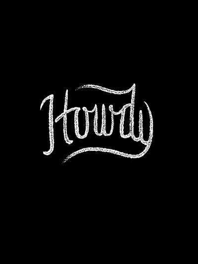 Howdy lettering procreate