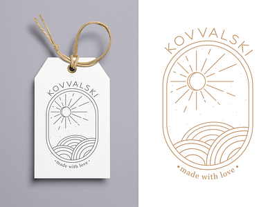 LOGO for "KOVVALSKI jewelry" brand brand identity branding graphic design illustration jewelry label design logo logo vintage logotype package design typography vintage