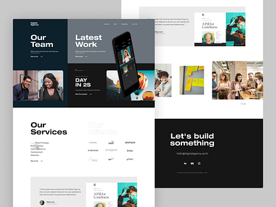 Digital Agency concept dailyui design digitalagency landingpage ui webdesign