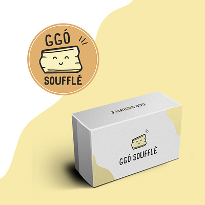 Ggo Souffle logo cute food kawaii logo pancakes souffle