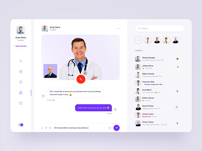 Doctor Chat clean dashboad dashboard design dashboard ui doctor chat landing landingpage typogaphy ui ux webdesign webdesigner website