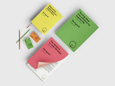 Springwell - Editorial Set art direction balance brand guidelines branding clean corporate design cover design design editorial design identity design layout logo logotype manifesto natural products notebook spring stationery design typography wellbeing