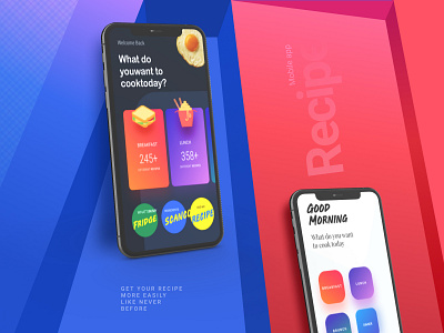 The Presentation-Recipe app branding creative dailyui interaction mobile app recipe ui design ux website