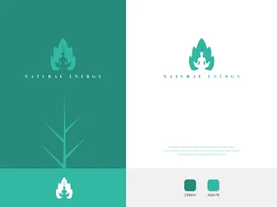 Natural Energy - Human Power beauty flat illustration logo logodesign logos logotype minimalist vector wellness yoga