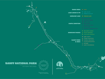 Getting There brand creative direction design getting there hike identity illustration map info print thewayfindercompany trailhead wayfinding