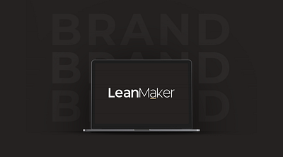 Minimal Brand | LeanMaker brand brand identity branding dark identity minimal minimalist type