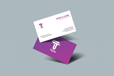 Tech business card adobe illustrator business card business card design business cards businesscard design graphic design logo stationery design unique