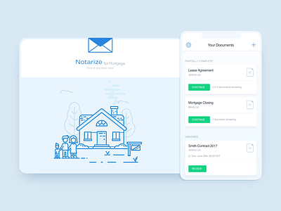 Notarize—Mortage Closing animation case study design app enterprise mortgage motion motion design paperwork product product design real estate
