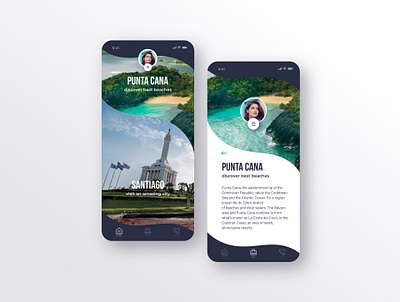 Dominican Republic - Travel App Concept - By Ruben Cespedes clean design cool ui dominican republic minimalist minimalist design mobile app mobile app design mobile ui product design ruben cespedes travel app ui ux ui design