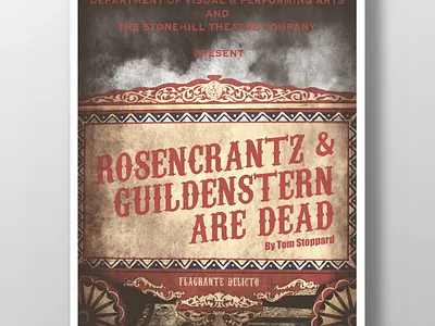 Rosencrantz & Guildenstern Are Dead Poster Design carnival graphic design photoshop poster poster design theatre