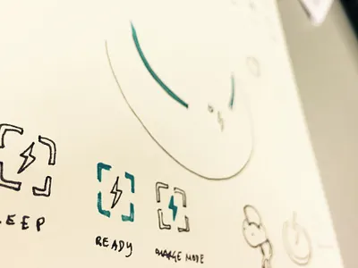 McLaren Neuromodulation project - Charger Prototype design digital drawing health health app health care industrial design interactive design interface mclaren mobile prototype sketch ui ux