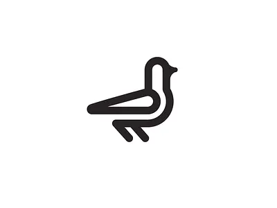 pigeon animal bird black logo mark pigeon simple