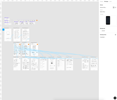 Express sketching interactive prototype figma mobile app prototype sketching ux warframe work in progress