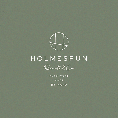 Holmespun | Unchosen Concept branding event feminine furniture h holmespun logo lynx rental wood