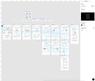 Express sketching for smart home solution figma prototype sketching ux warframe work in progress