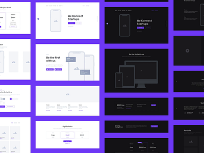 Containers Wireframe Kit animals design interface layouts prototype ui ux web wireframes