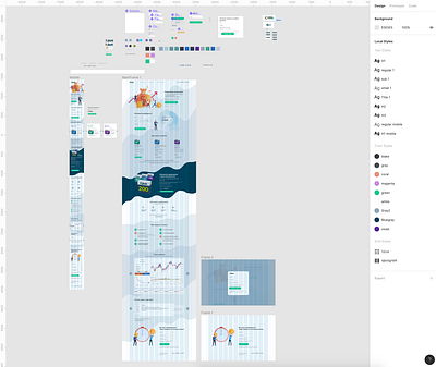 One evening landing page figma landing page ux work in progress