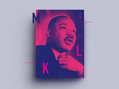MLK 2020 2020 black celebration day design history mlk month neon poster tribute
