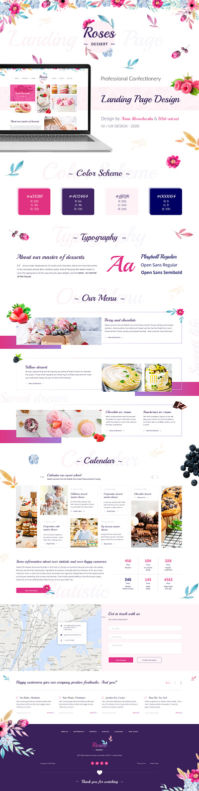 Landing page for a confectionery (pastry shop) confectionery design for site dessert shop e shop confectionery e shop confectionery ecommerce design eshop landing design landing page landing page concept landing page design landingpage pastry shop pink site sweet e commerce sweet e commerce uiux design site web design webdesign webdesign site webdesign site website