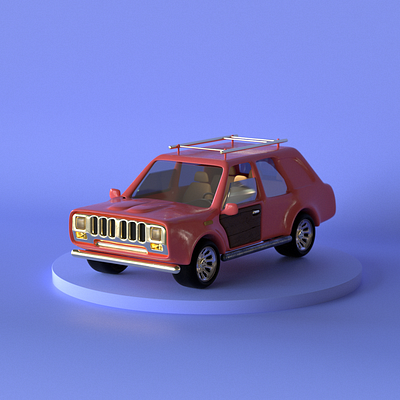 Woody 3d 3d model 3d ui 3d ux automotive car design icon illustration octane realistic