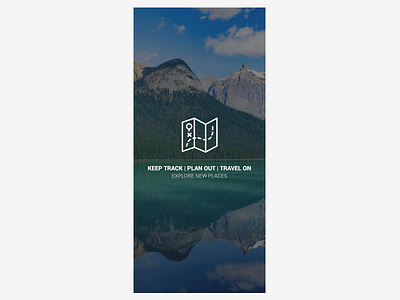 Keep Track | Plan Out | Travel On ~ Explore New Places app design iphone mobile snowboard snowboarding splash screen ui ui design user experience user interface ux