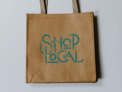 Shop local shop local typography