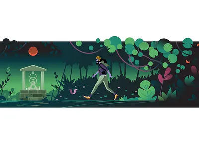 Snakes in the grass. abstract character explorer forest hike hiker illustration illustrator jungle national parks nature outdoors parks snake travel vector wildlife